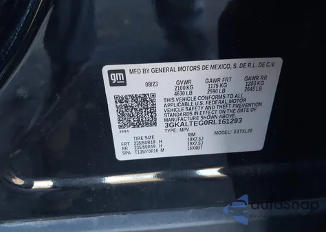 2024 GMC Terrain Awd Sle z USA, uszkodzony, nr VIN 3GKALTEG0RL161293